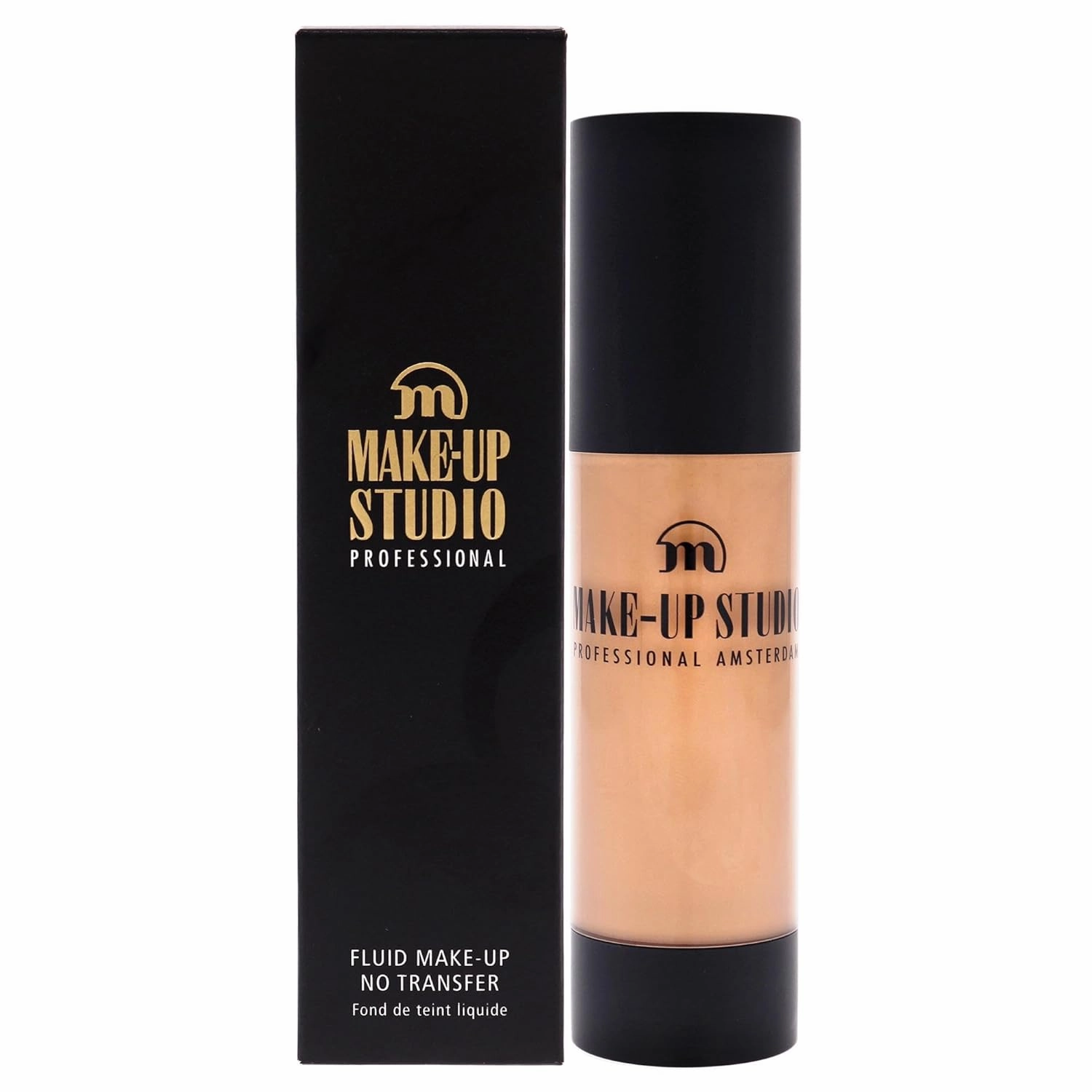 Professional Amsterdam Fluid Foundation No Transfer - Creates A Soft-Focus, Velvety Natural Finish -Wearing Light To Medium Coverage - Wa3 Pale Beige - 1.18 Oz, (S0658/PB)