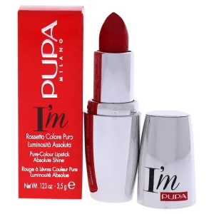 Pupa Milano I Am Pure-Colour Lipstick - 303 Flamboyant Orange for Women - 0.123 oz Lipstick