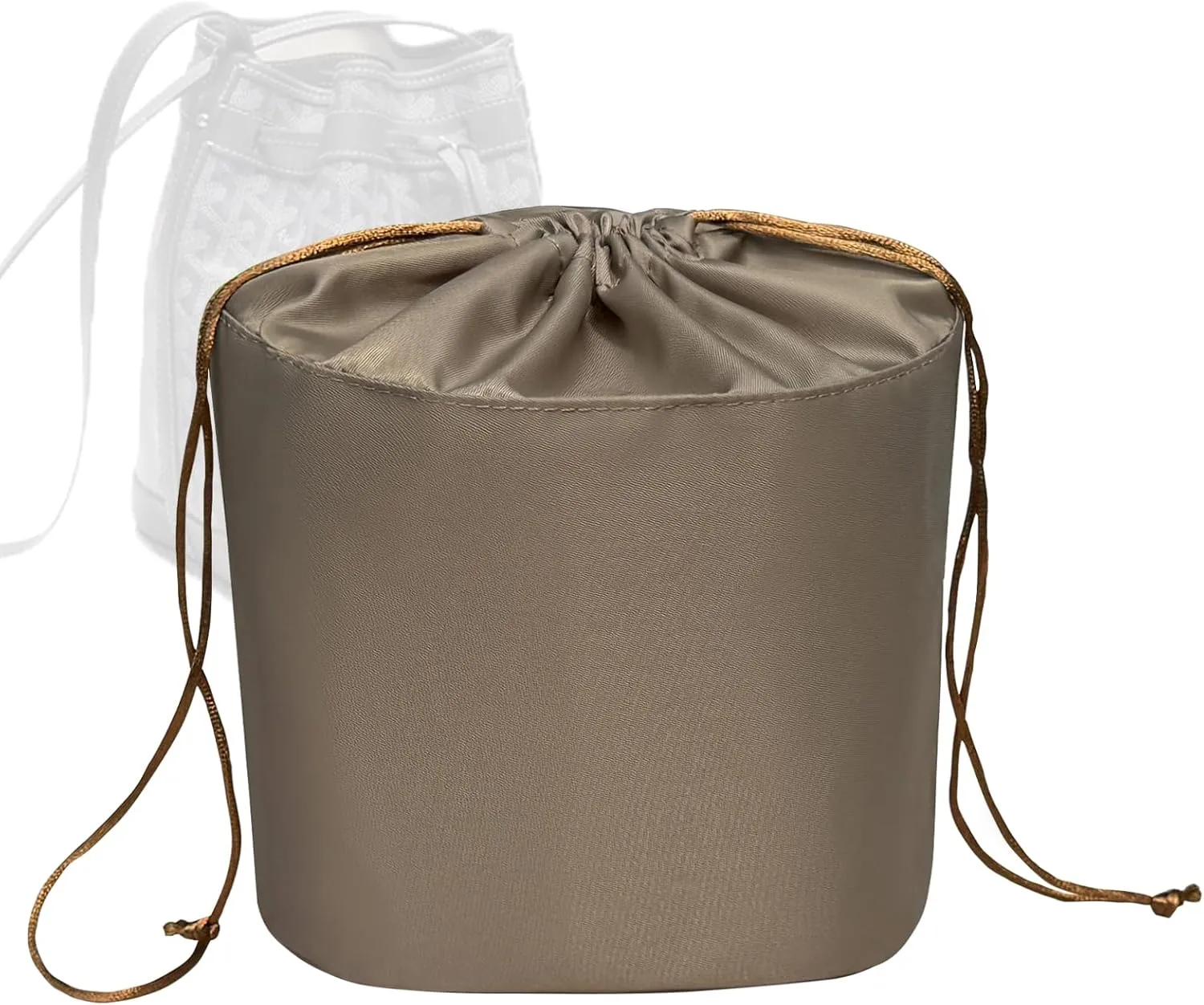 Purse Organizer Insert, Nylon Inner Liner Bag Fit for Goyard Petit Flot Bucket Bag Organizer Insert Inside Bag In Bag Storage Organizer Insert (Style-03)