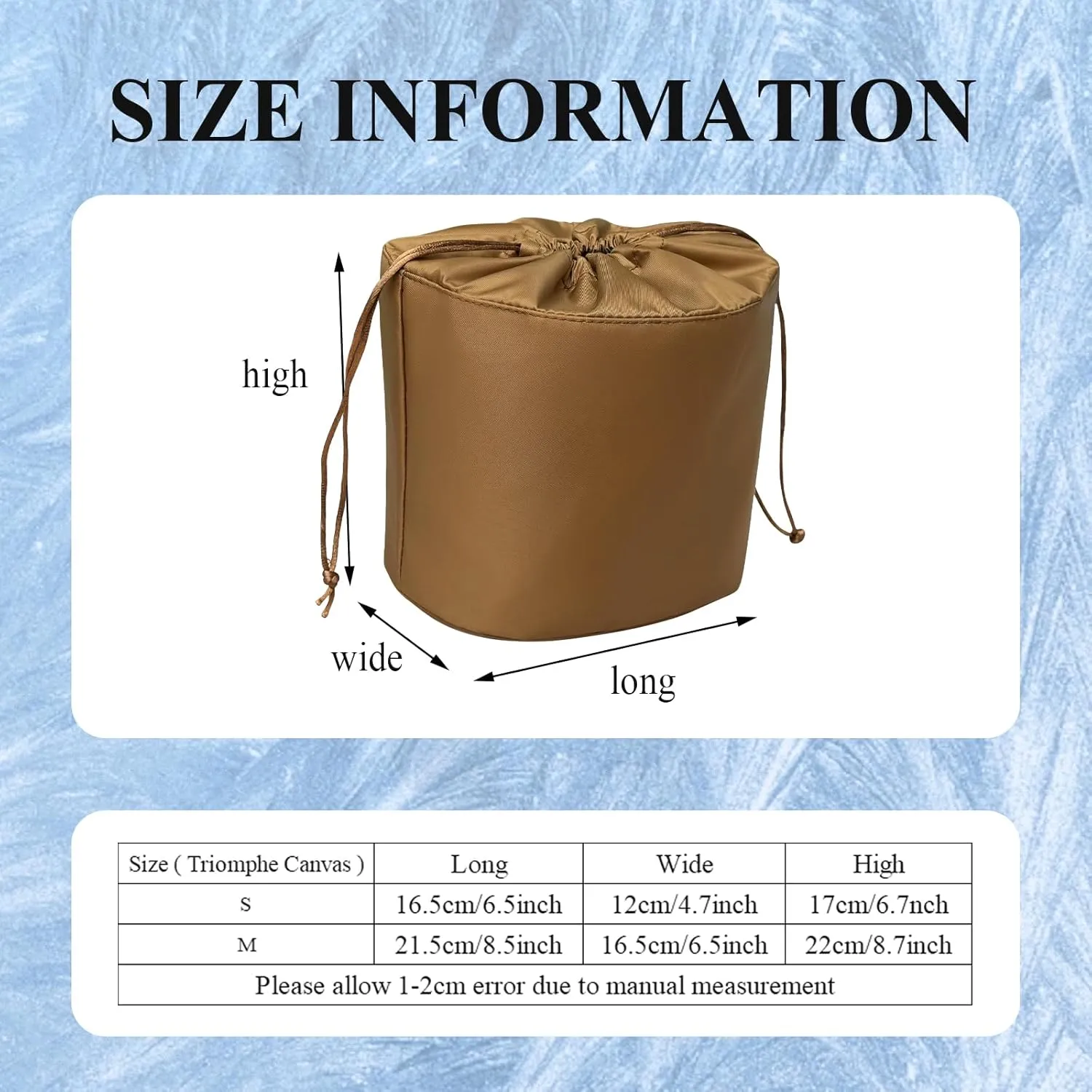 Purse Organizer Insert, Slim Inside Bag Organizer Insert Fit for Celine Triomphe Canvas Bucket Bag Small Drawstring Inner Liner Bag In Bag Organizer (Style-04, Medium)