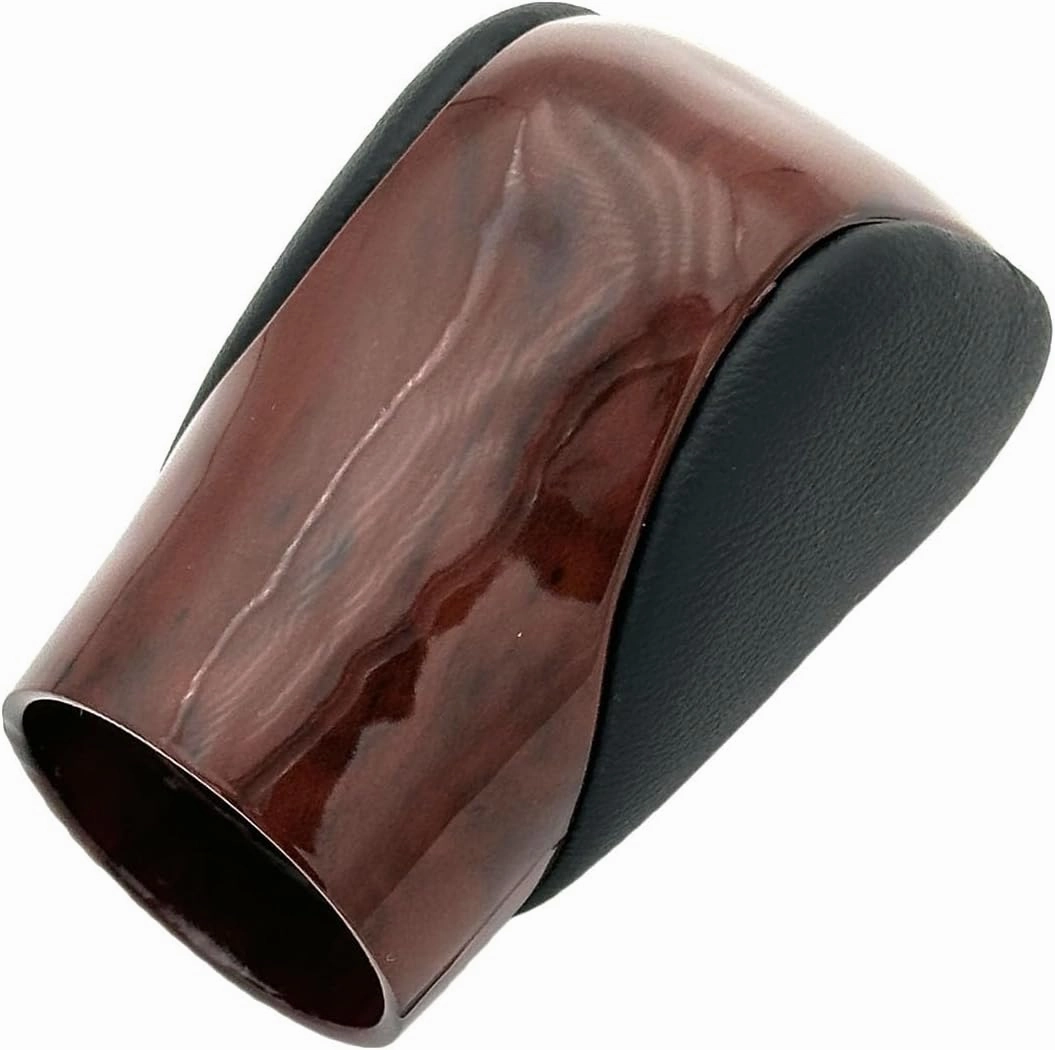 Pursuestar Black Leather Brown Peach Wood Gear Lever Shift Knob Shifter for Lexus ES GS GX is NX RC RX 200t 300 350 3450h 450hL 350L IS250