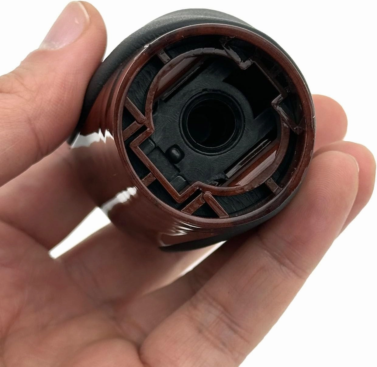 Pursuestar Black Leather Brown Peach Wood Gear Lever Shift Knob Shifter for Lexus ES GS GX is NX RC RX 200t 300 350 3450h 450hL 350L IS250
