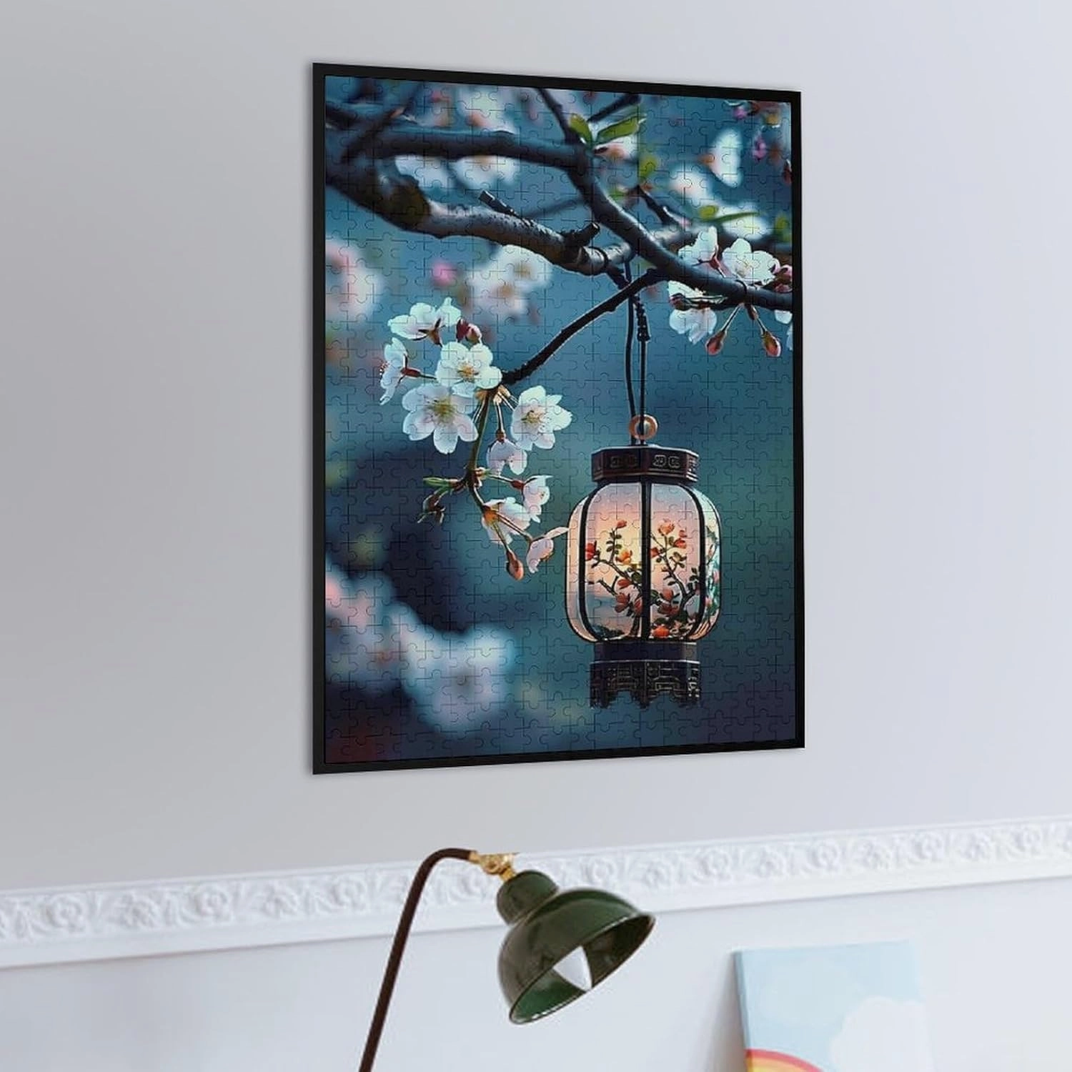 Puzzles for Adults 500 Pieces - The Lantern in The Peach Tree Lantern Funny Puzzle, Seek and Find Activities, Travel Toys for Toddlers and Kids