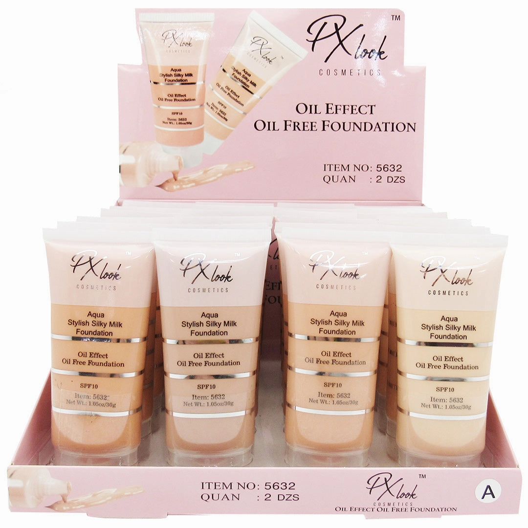PX look Oil Effect Liquid Foundation - Wholelase Display 24 Units (5632)