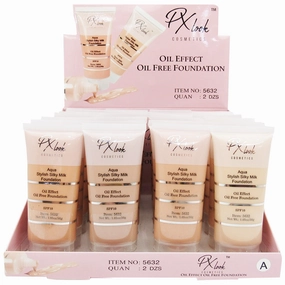 PX look Oil Effect Liquid Foundation - Wholelase Display 24 Units (5632)