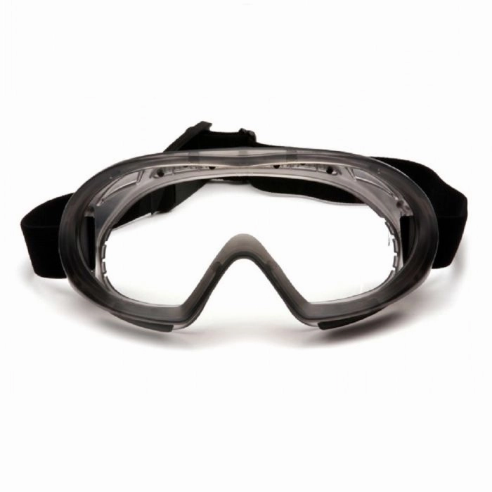 Pyramex Capstone 500 Series GG504T Direct Indirect Goggle Gray Frame Clear H2X Anti Fog Lens One Size, 1 Each