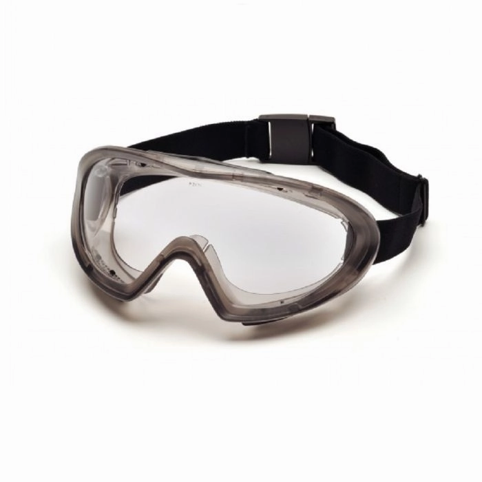 Pyramex Capstone 500 Series GG504T Direct Indirect Goggle Gray Frame Clear H2X Anti Fog Lens One Size, 1 Each