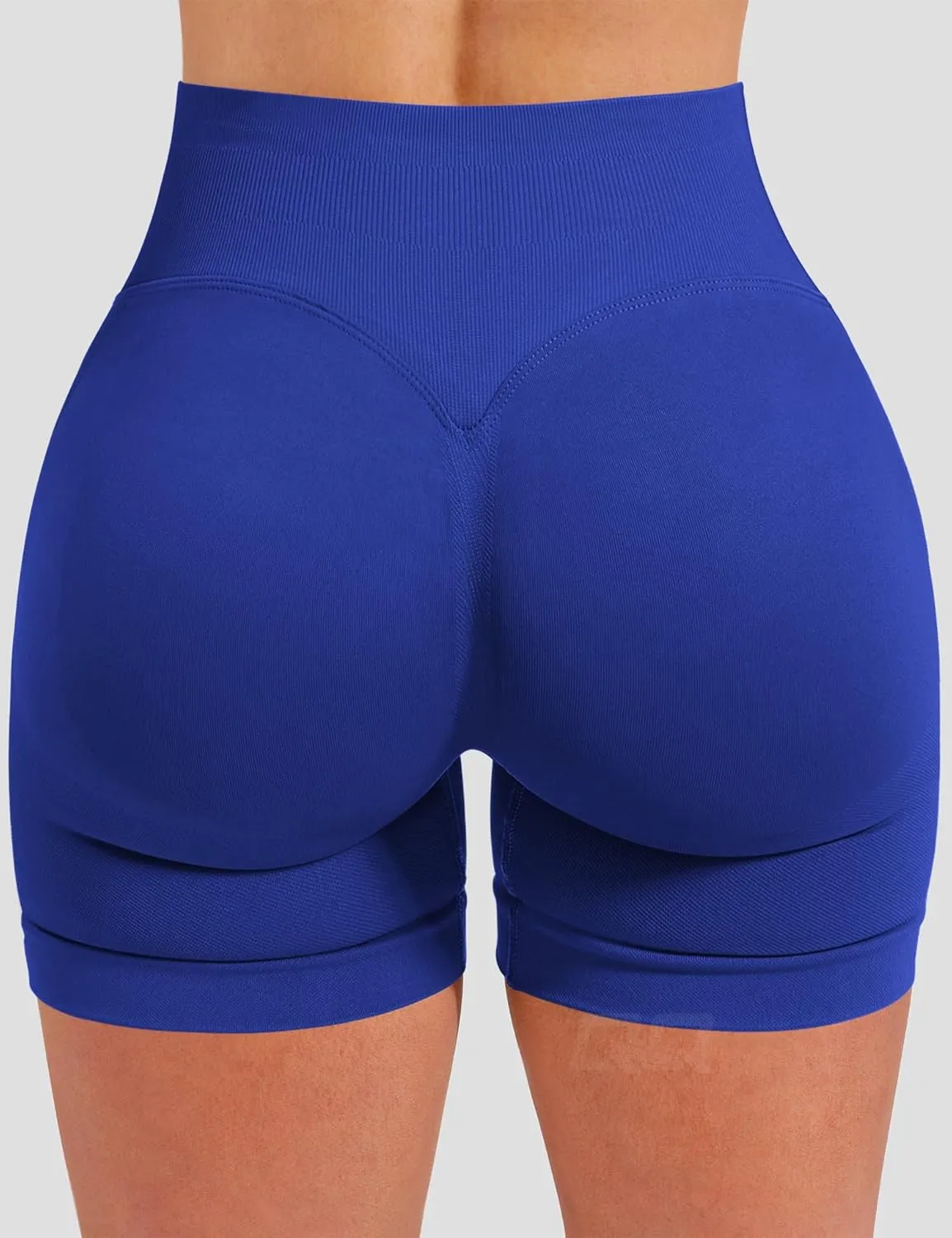 QOQ Women Workout Shorts 4.5" Scrunch Booty Gym Shorts Seamless Butt Lifting Impact Yoga Shorts
