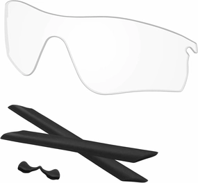 RadarLock Path Lenses & Rubber Kits Replacement for Oakley Sunglass OO9181 Polarized