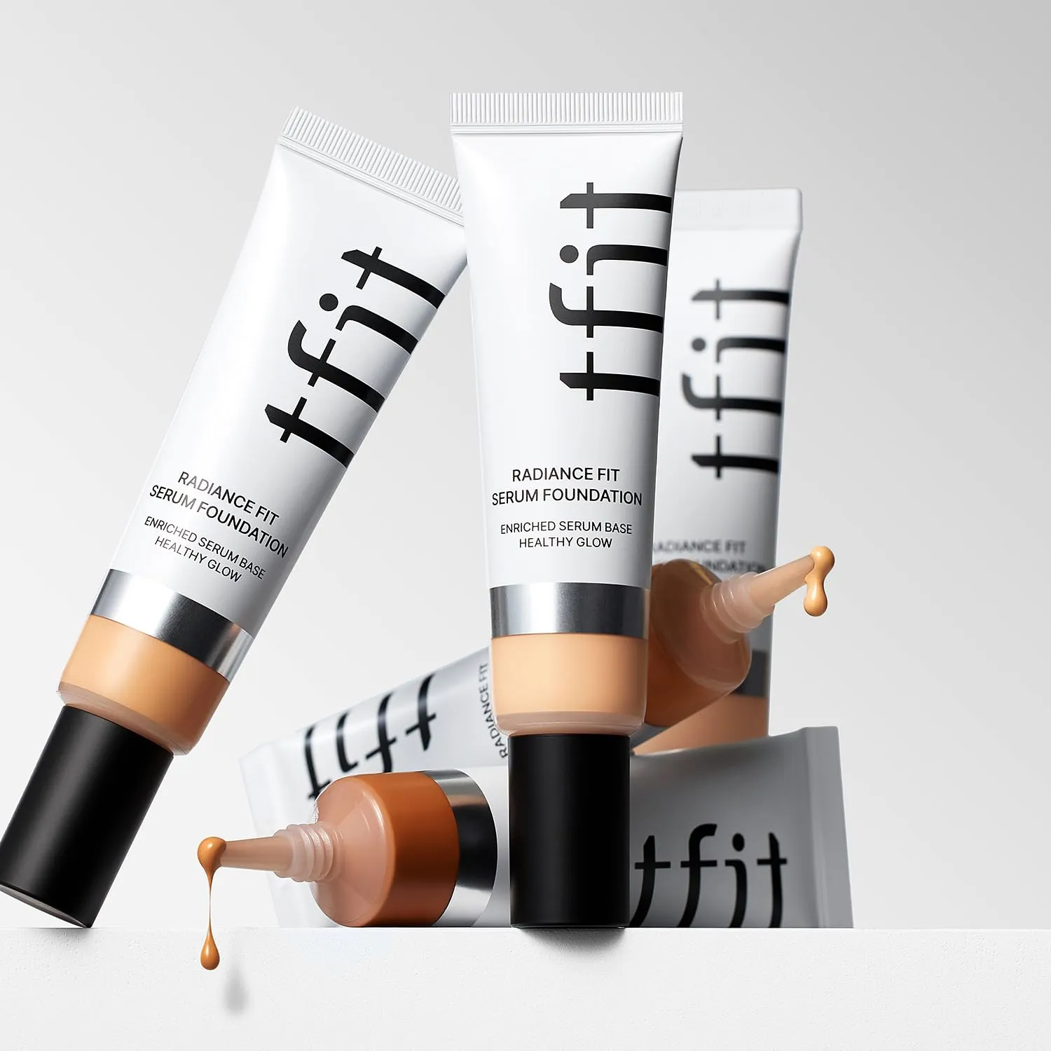 Radiance Fit Serum Foundation - Flawless Coverage, Dewy finish, Long-lasting, Lightweight, Korean Makeup,1.05 Oz. (C1.5 Lingerie, 1.05 Oz.)