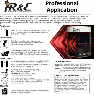 R&E Paint Supply Compatible with Chrysler PRP, JRP, Deep Cherry Red Crystal Metallic Automotive Paint, Quart