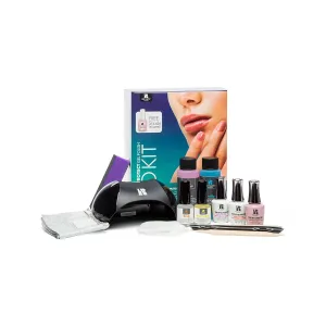 RC Red Carpet Manicure Fortify & Protect Pro Kit - Professional Gel Nail System for Long-Lasting, Chip-Free, Salon-Quality Manicures at Home with LED Light for Strong, Healthy Nails.