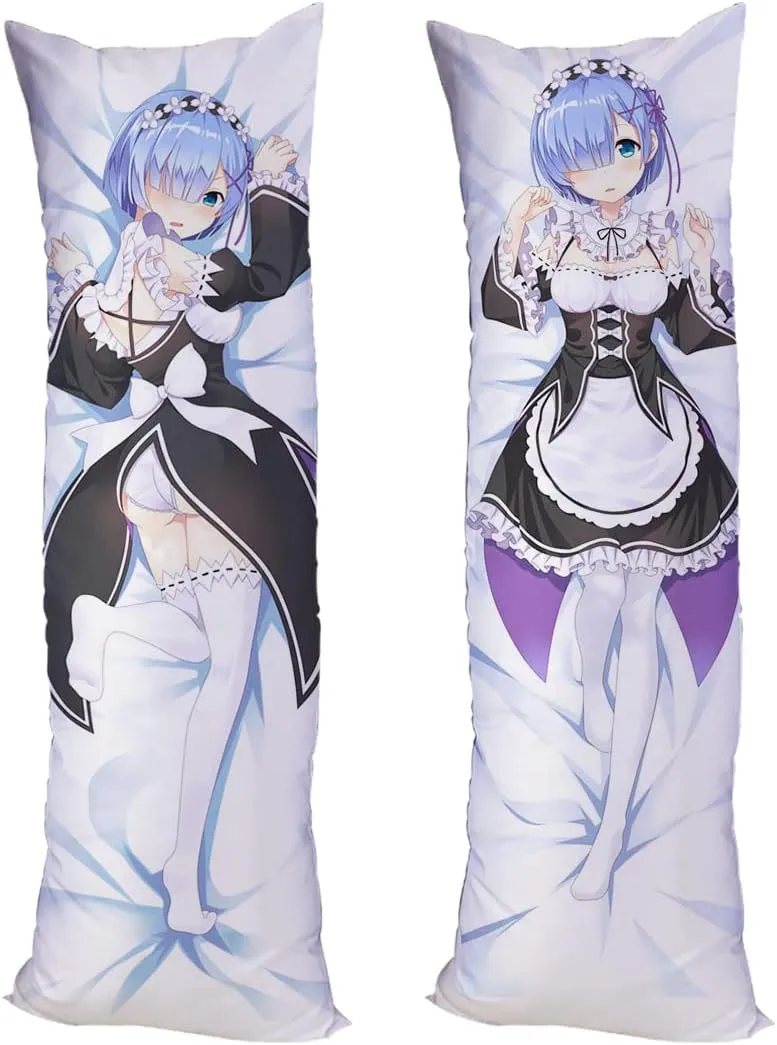 Re Zero Kara Hajimeru Isekai Seikatsu Cushion Pillow Case Peach Skin 150x50cm(59in x 19.6in) Pillowcase