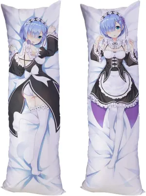 Re Zero Kara Hajimeru Isekai Seikatsu Cushion Pillow Case Peach Skin 150x50cm(59in x 19.6in) Pillowcase