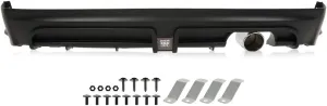 Rear Bumper Spoiler   LED 3RD Brake Light   Muffler Tip Compatible with Honda Civic 4 Door only 2006-2011 Mug RR Style Air Dam Chin Diffuser Mugen Rear Bumper Lip