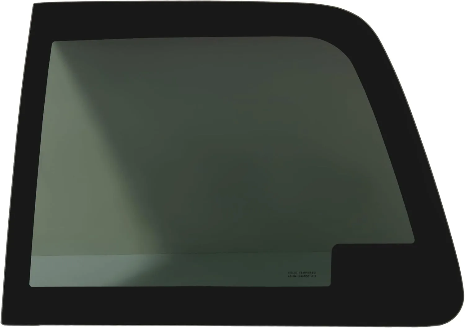 Rear Door Window Compatible with 2008-2016 Ford F250 F350 Manual and Power Slider Window Side Sliding Door Glass Dark Tinted Tempered Glass Right Passenger Side