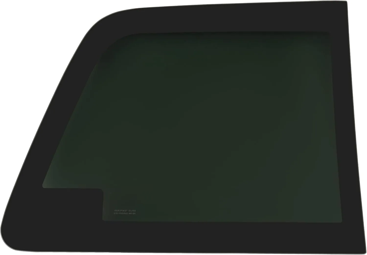 Rear Door Window Compatible with 2008-2016 Ford F250 F350 Manual and Power Slider Window Side Sliding Door Glass Dark Tinted Tempered Glass Right Passenger Side