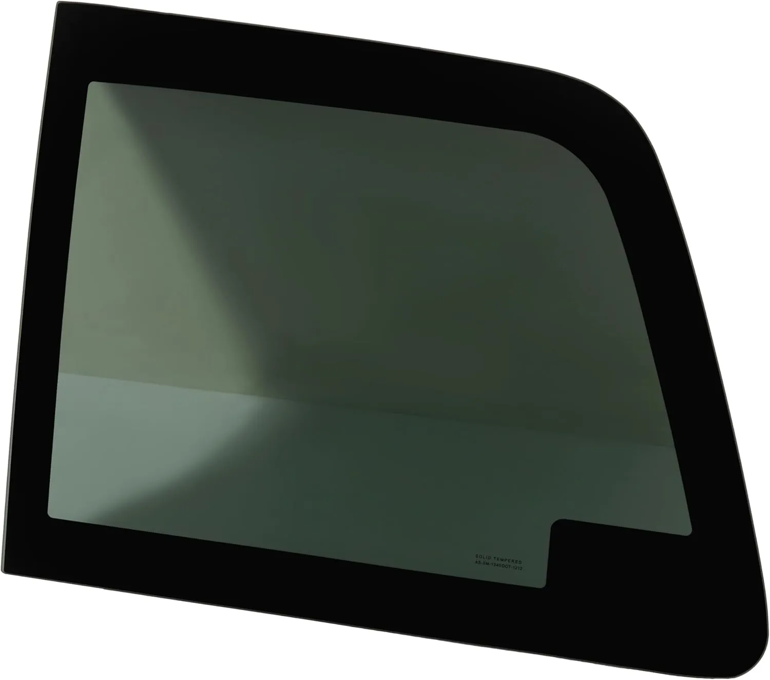 Rear Door Window Compatible with 2008-2016 Ford F250 F350 Manual and Power Slider Window Side Sliding Door Glass Dark Tinted Tempered Glass Right Passenger Side