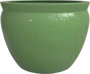 Red Lantern 14" Celadon Porcelain Fishbowl Planter