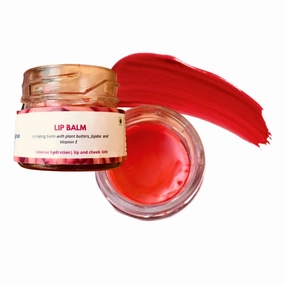 red matte lip Tint, Lip balm, Natural lip tint, Vegan, hydrates and reduces darkness of lips, all skin types, No Parabens and sulphate