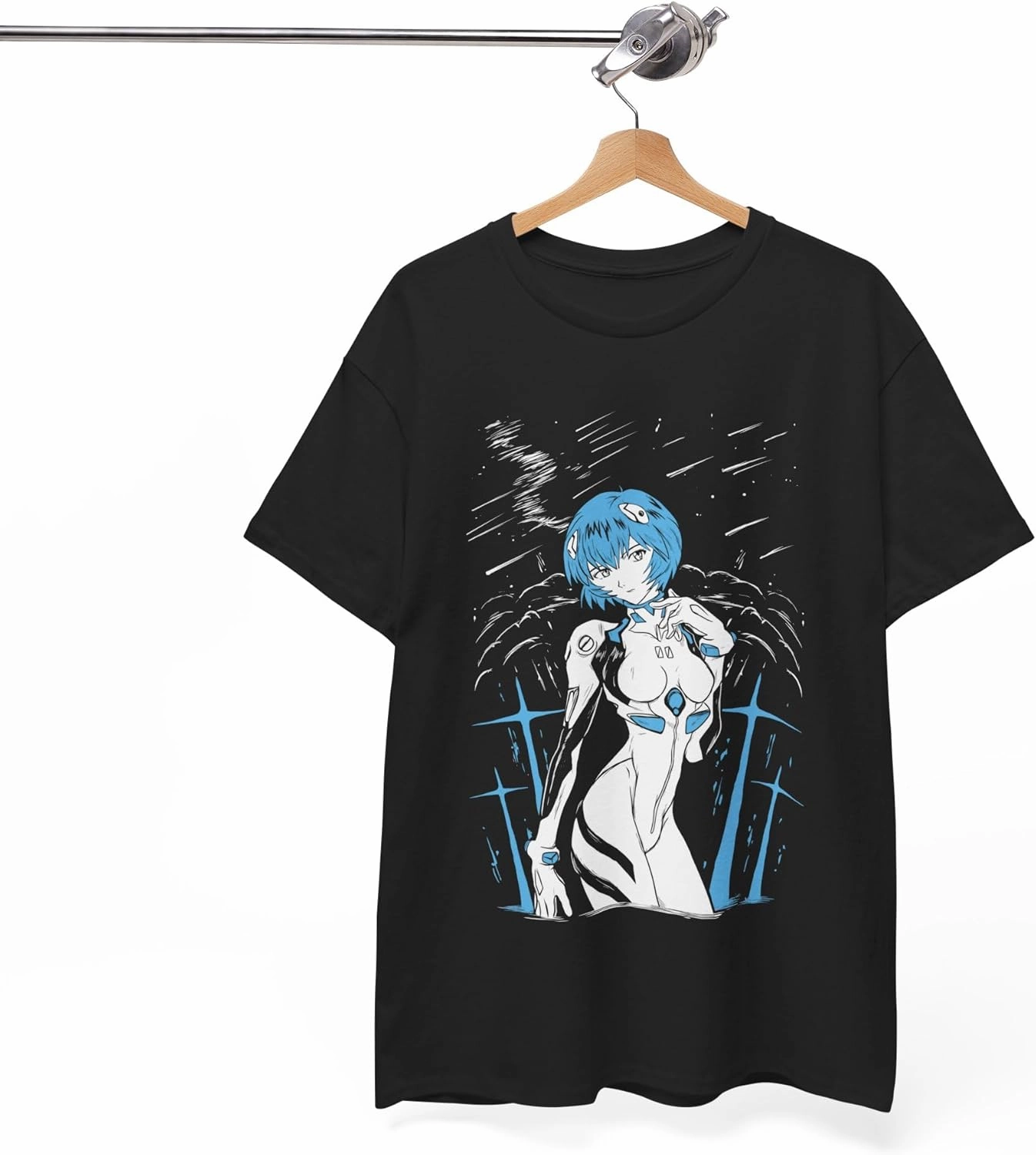 Rei Ayanami T-Shirt Graphic Tee Men Anime Vintage Unisex TEOE Eva-01 Lilith Gift Soft Shirt Special Premium Exclusive M-03