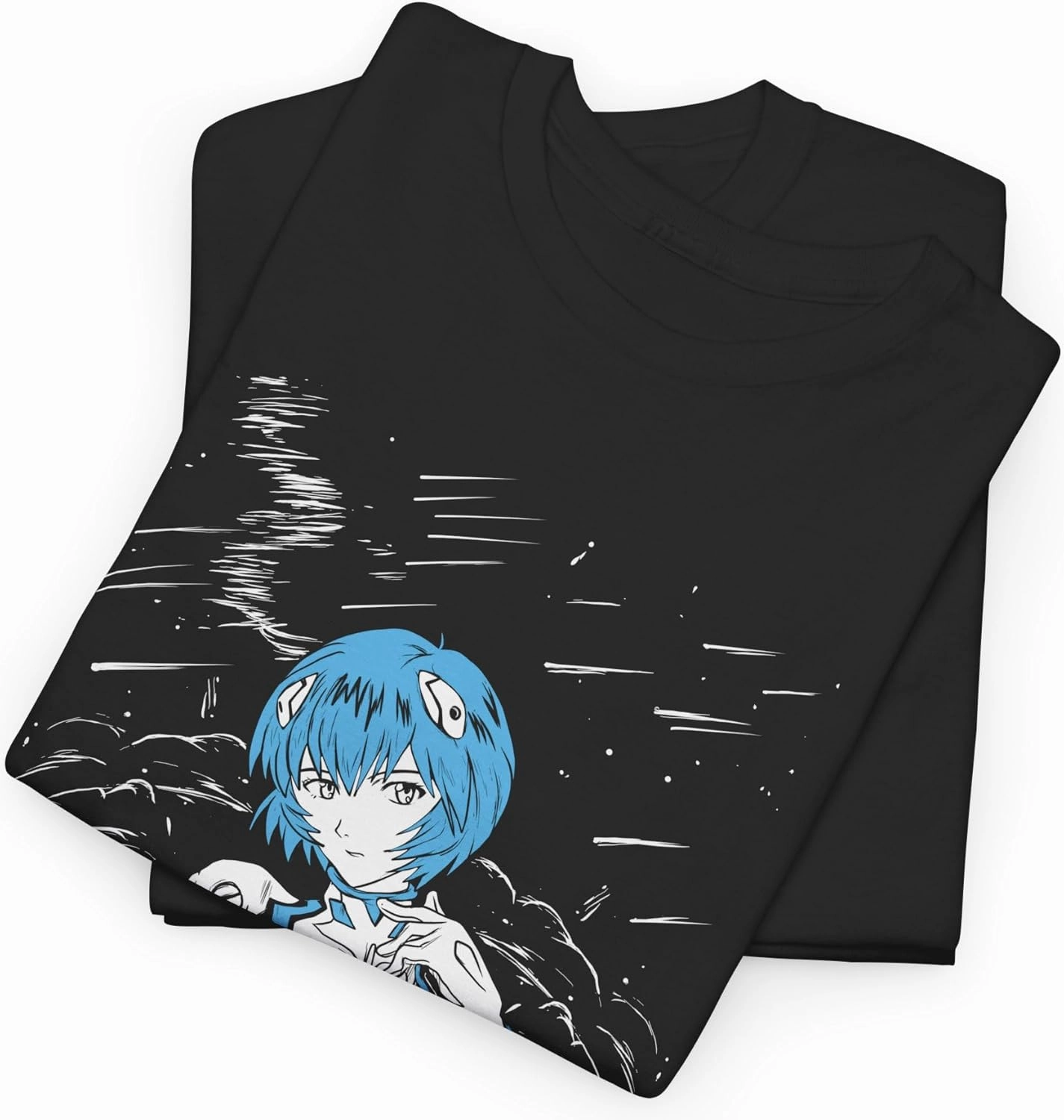 Rei Ayanami T-Shirt Graphic Tee Men Anime Vintage Unisex TEOE Eva-01 Lilith Gift Soft Shirt Special Premium Exclusive M-03