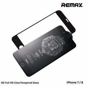 Remax -- GL-32 9D Full Tempered Glass For iPhone 7/8 (Black)