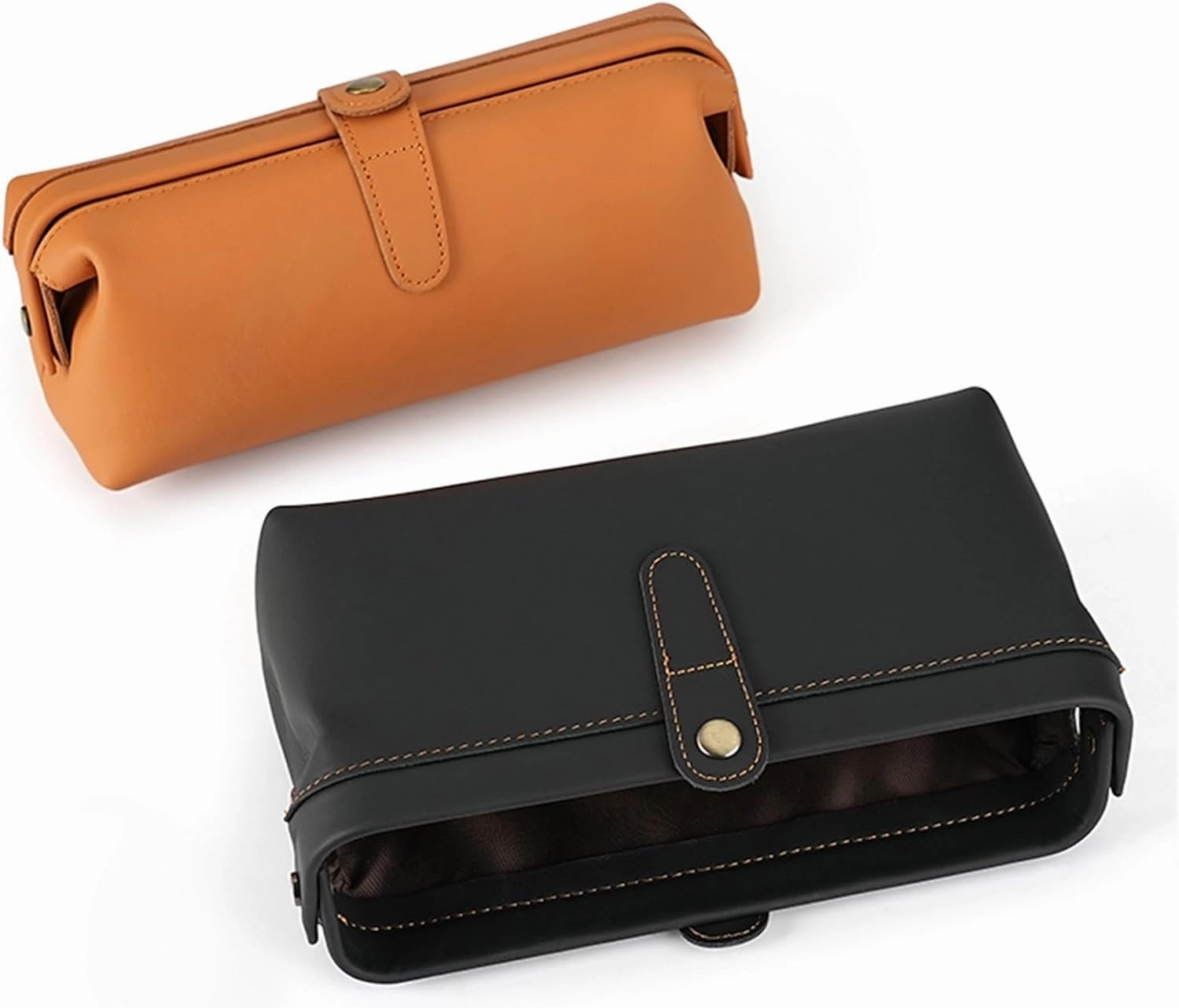 Retro Wallet Large Capacity Cosmetics Lipstick Storage Bag Fashion Clutch(Orange)