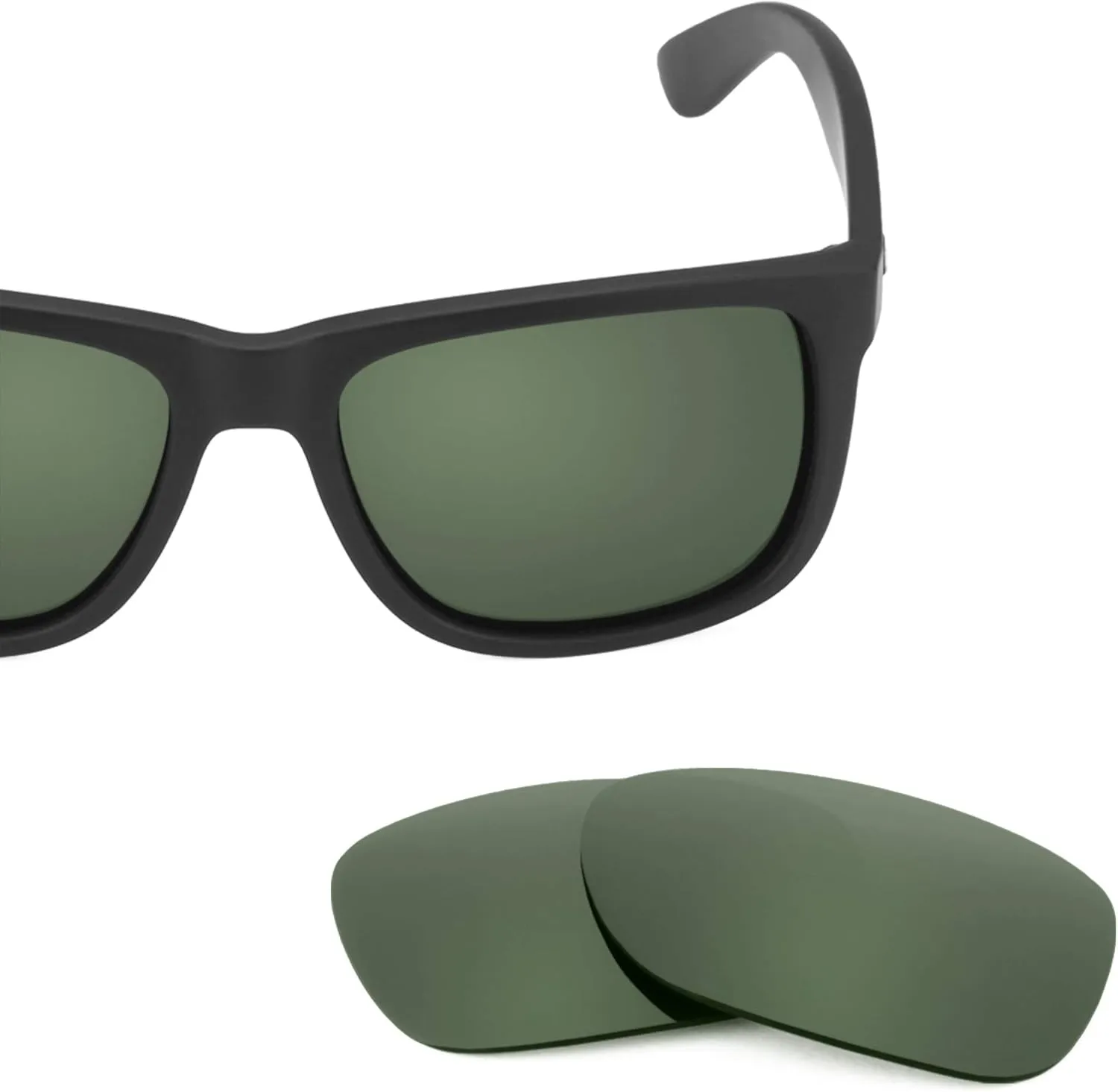 Revant Replacement Lenses for Ray-Ban Justin RB4165 54mm sunglasses, Polarized Options, Anti-Scratch and Impact Resistant