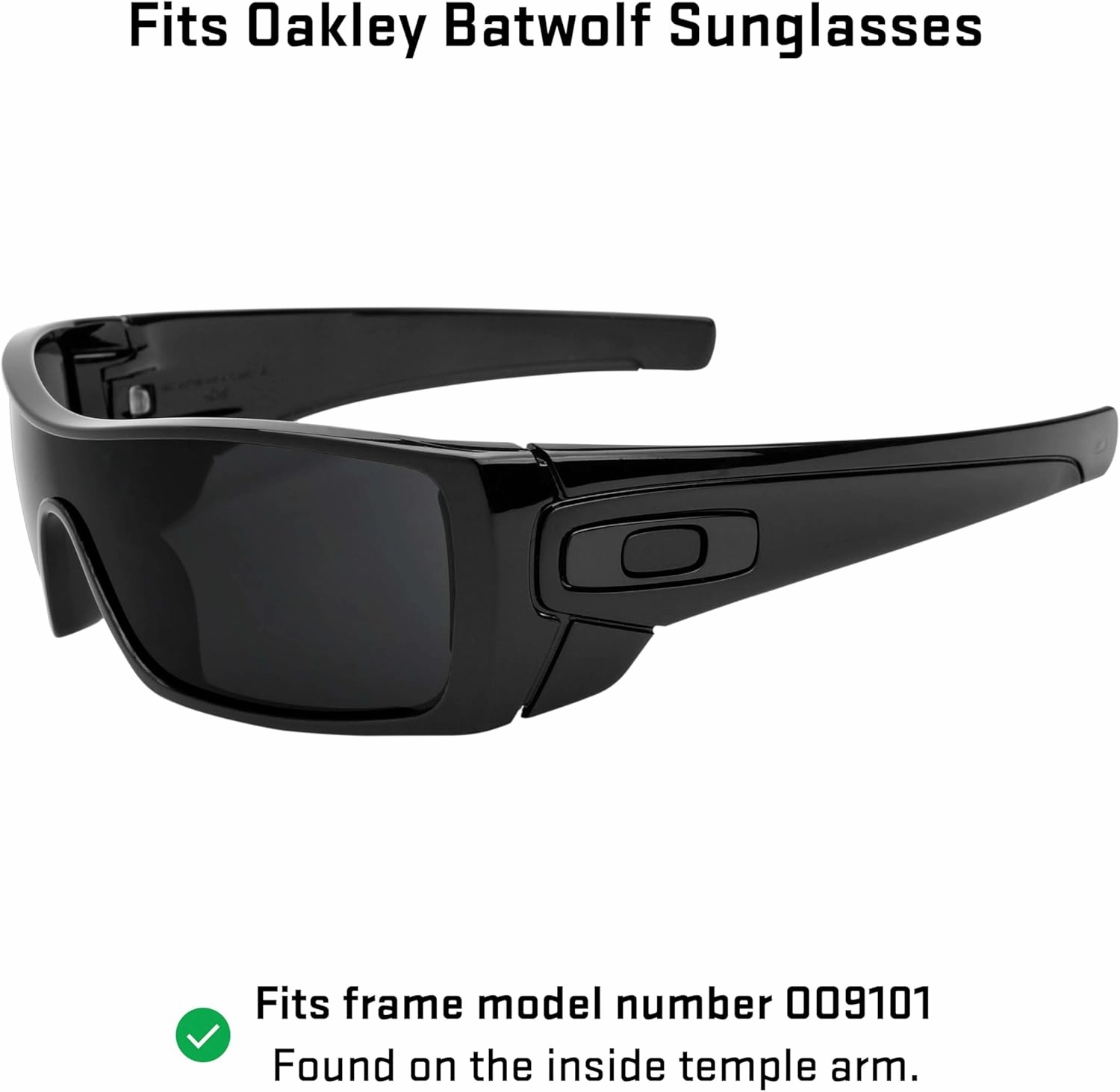 Revant Replacement Lenses for Oakley Batwolf sunglasses, Polarized Options, UV Protection, Anti-Scratch and Impact Resistant