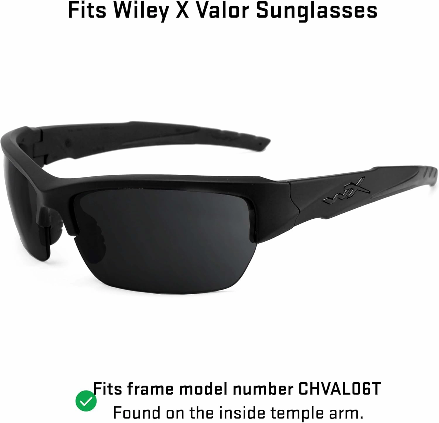 Revant Replacement Lenses for Wiley X Valor sunglasses, Polarized Options, UV Protection, Anti-Scratch and Impact Resistant