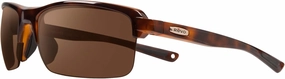 Revo Sunglasses Crux N: Polarized Lens Filters UV, Semi-Rimless Rectangle Wrap Frame