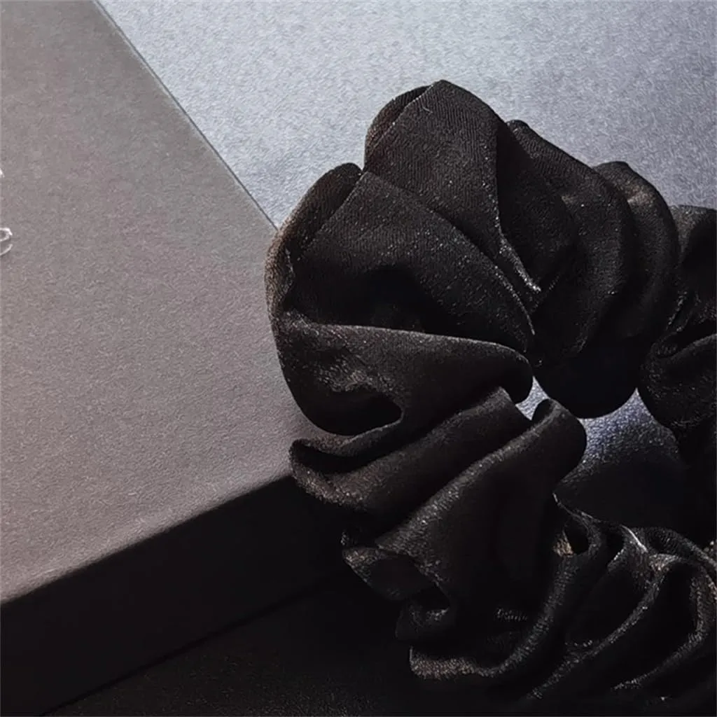 Rhinestone Foundation Tied Hair Rope Female Tied Ponytail Leather Band Ball Hair