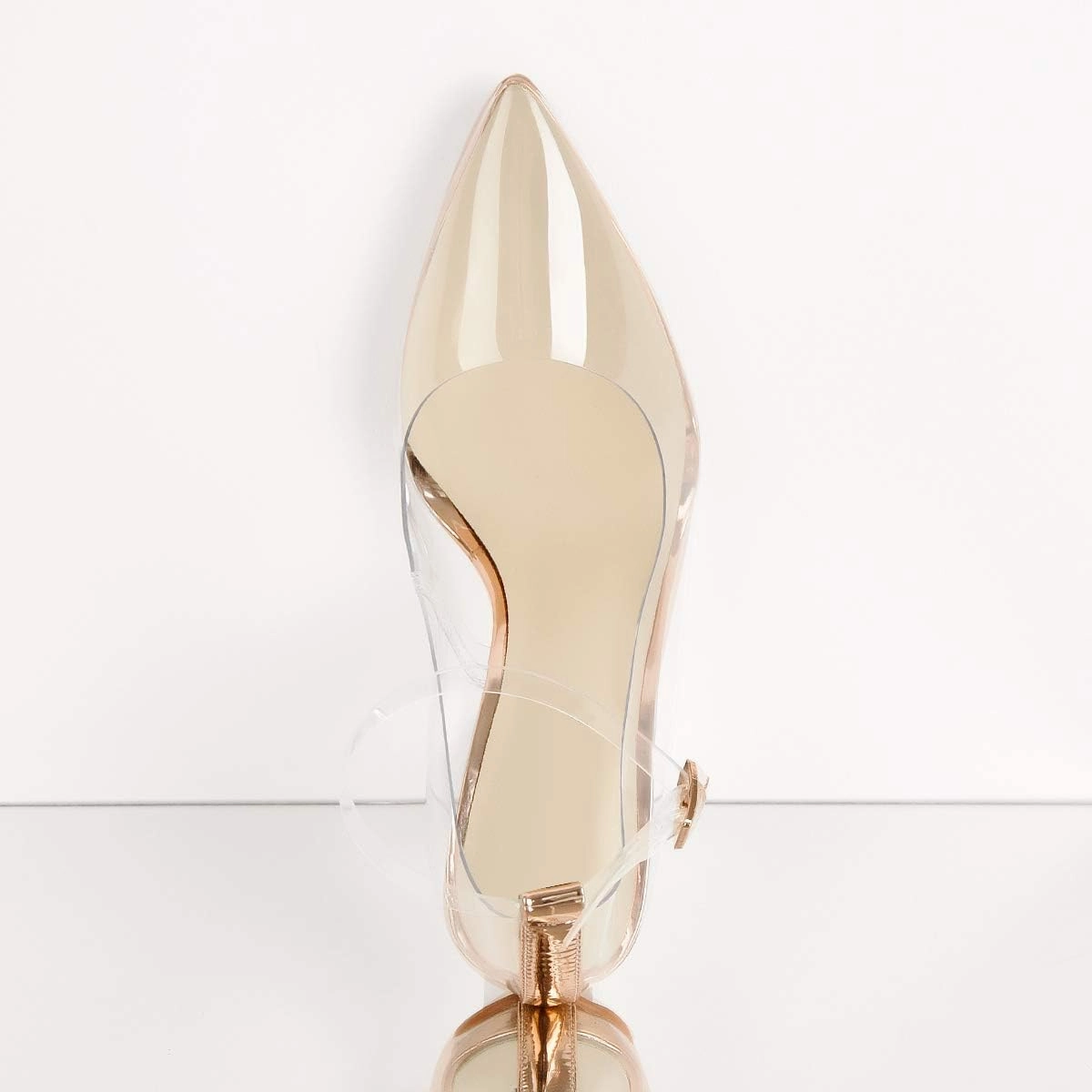 Richealnana Women's Clear Pumps for Women Heels Pointed Toe Clear High Heels Close Toe Dressy Pumps
