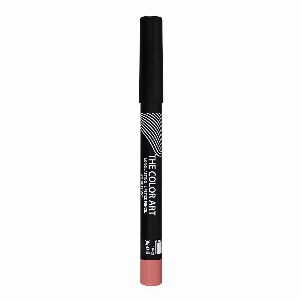 Rivaj UK The Color Art Long Lasting Waterproof Lipstick Pencil, 37 Pinkish Red