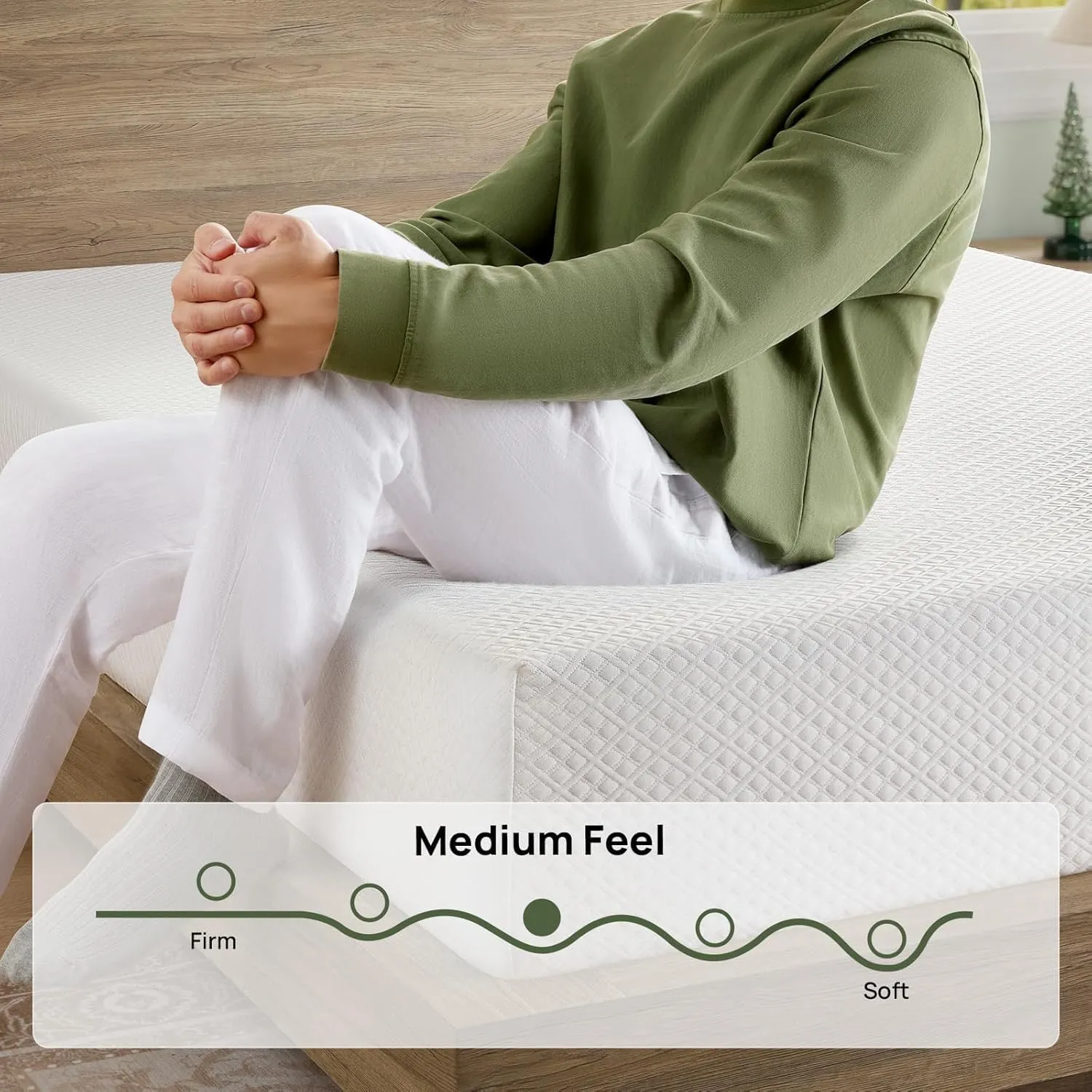 Rolanstar Queen Size Mattress, 10 Inch Gel Memory Foam Mattress in a Box, Fiberglass Free, Breathable for Cooler Sleep Supportive & Pressure Relief, CertiPUR-US Certified, White