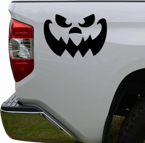 Rosie Decals Jack O Lantern Face Halloween Die Cut Vinyl Decal Sticker For Car Truck Motorcycle Window Bumper Wall Decor Size- [20 inch/50 cm] Wide Color- Matte Black