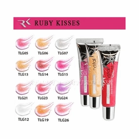 Ruby Kisses Crystal Lip Gloss – Non-Sticky, High Shine Finish | 7 Stunning Shades | 0.5 oz