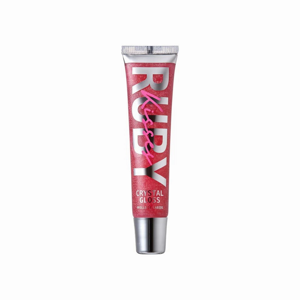 Ruby Kisses Crystal Lip Gloss – Non-Sticky, High Shine Finish | 7 Stunning Shades | 0.5 oz