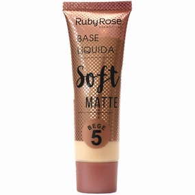 Ruby Rose Soft Matte Foundation Bege #5 - Wholesale 48 Units (HB-8050-7)