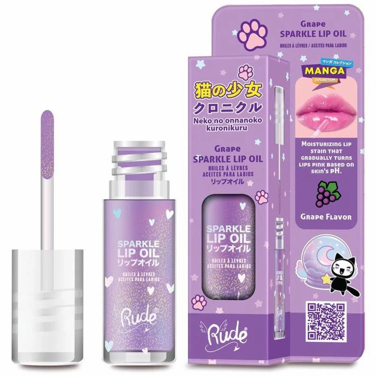 Rude Cosmetics Manga Collection Sparkle Lip Oil