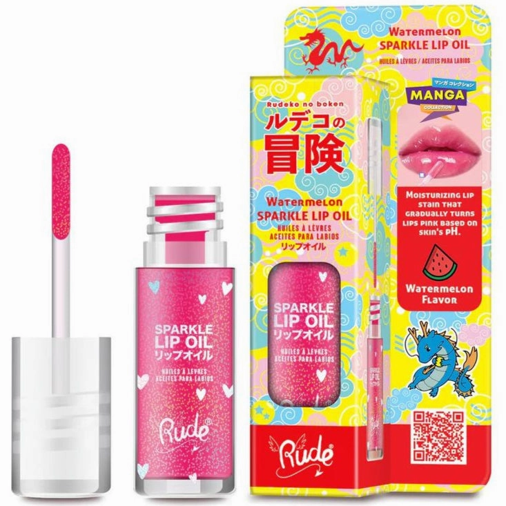 Rude Cosmetics Manga Collection Sparkle Lip Oil