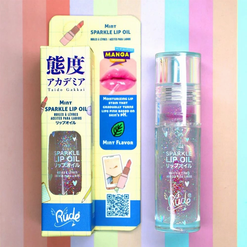 Rude Cosmetics Manga Collection Sparkle Lip Oil