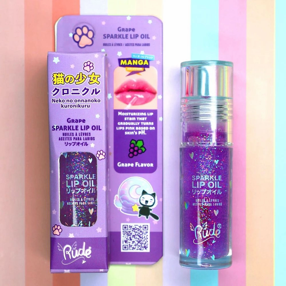 Rude Cosmetics Manga Collection Sparkle Lip Oil