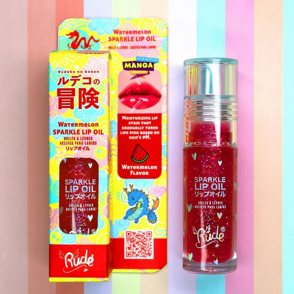 Rude Cosmetics Manga Collection Sparkle Lip Oil