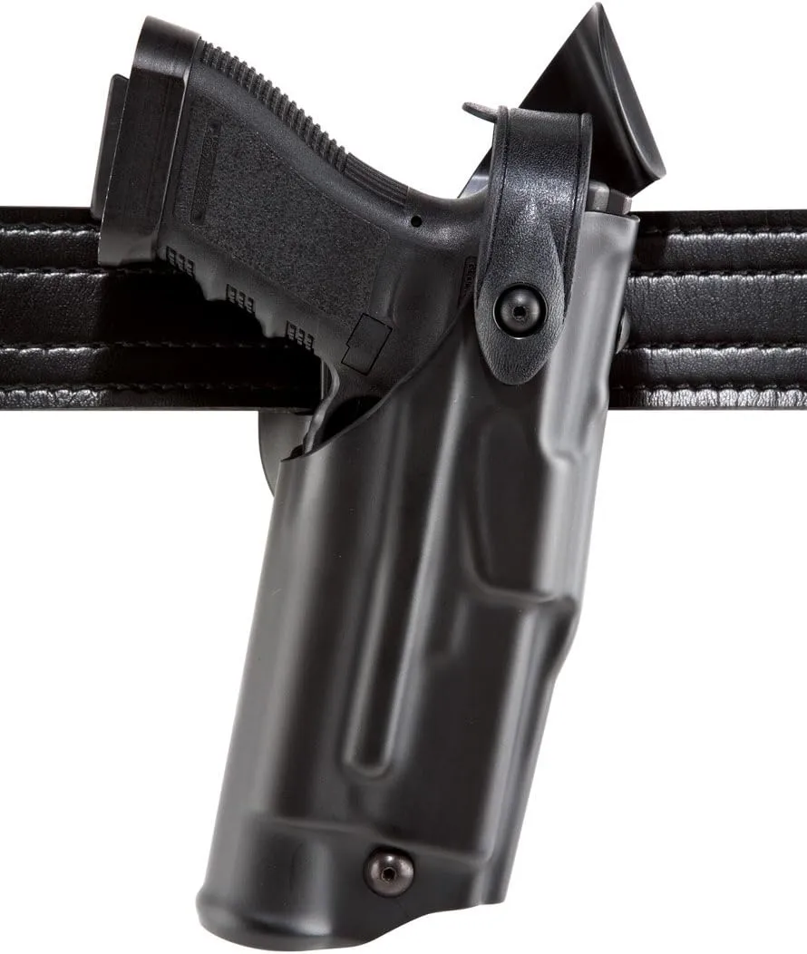Safariland 6360 ALS/SLS Mid-Ride, Level 3 Retention Duty Holster, Glock 20, 21 w/ITI M3, Mid-Ride, Hi-Gloss Black, Right Hand