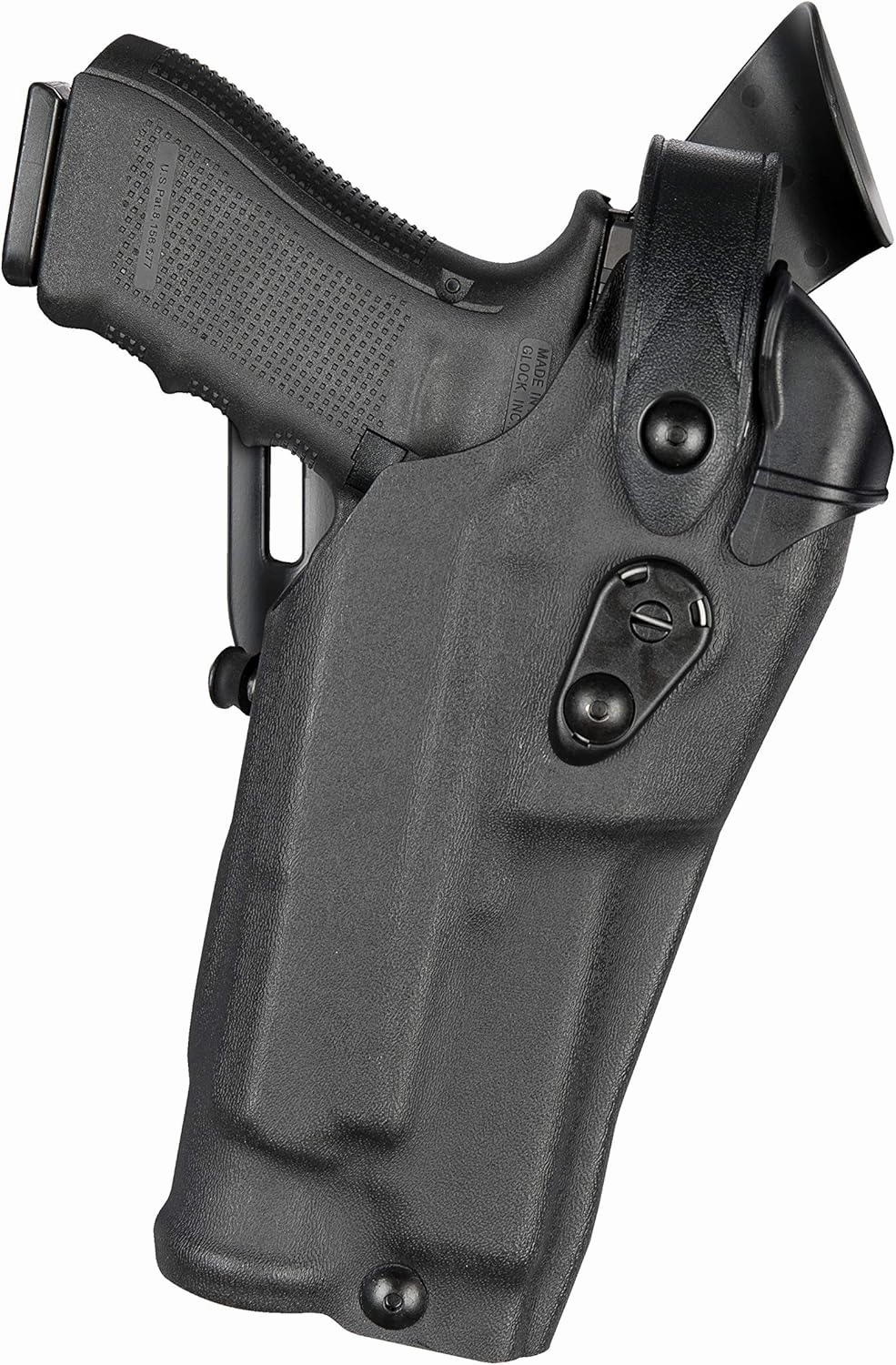 Safariland 6360RDS Level Three Retention Duty Holster, Red Dot Sight Compatible, STX Hi-Gloss Black, Right Hand, Fits: Glock 17/22 Surefire X300U