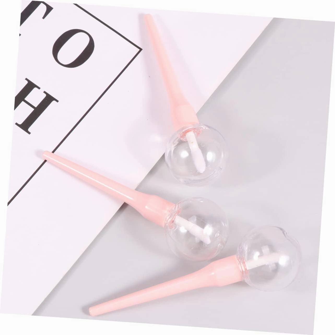 SAFIGLE 3sets 5ml Lollipop Shape Empty Lip Gloss Bottles Plastic Diy Dispensing Tubes 5pcs*3