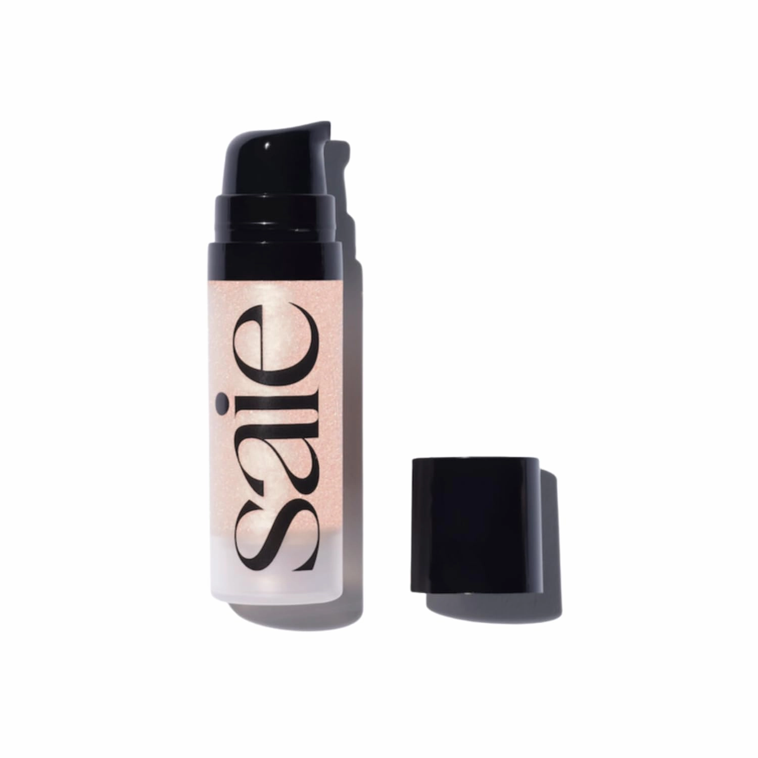 Saie Mini Glowy Super Gel Lightweight Illuminator - Luminizer   Makeup Primer for Glowing Skin - Enriched with Vitamin C   Hydrating Squalane Oil - Starglow (0.5 Oz)