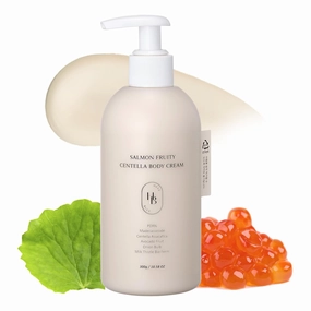Salmon Fruity Centella Body Cream - Sensitive Skin, Itchy Skin, Korean Skincare, Bodycare, Hypoallergenic, Allergen-free Fragrance, PDRN, Salmon PDRN, Moisturizing, K-Beauty